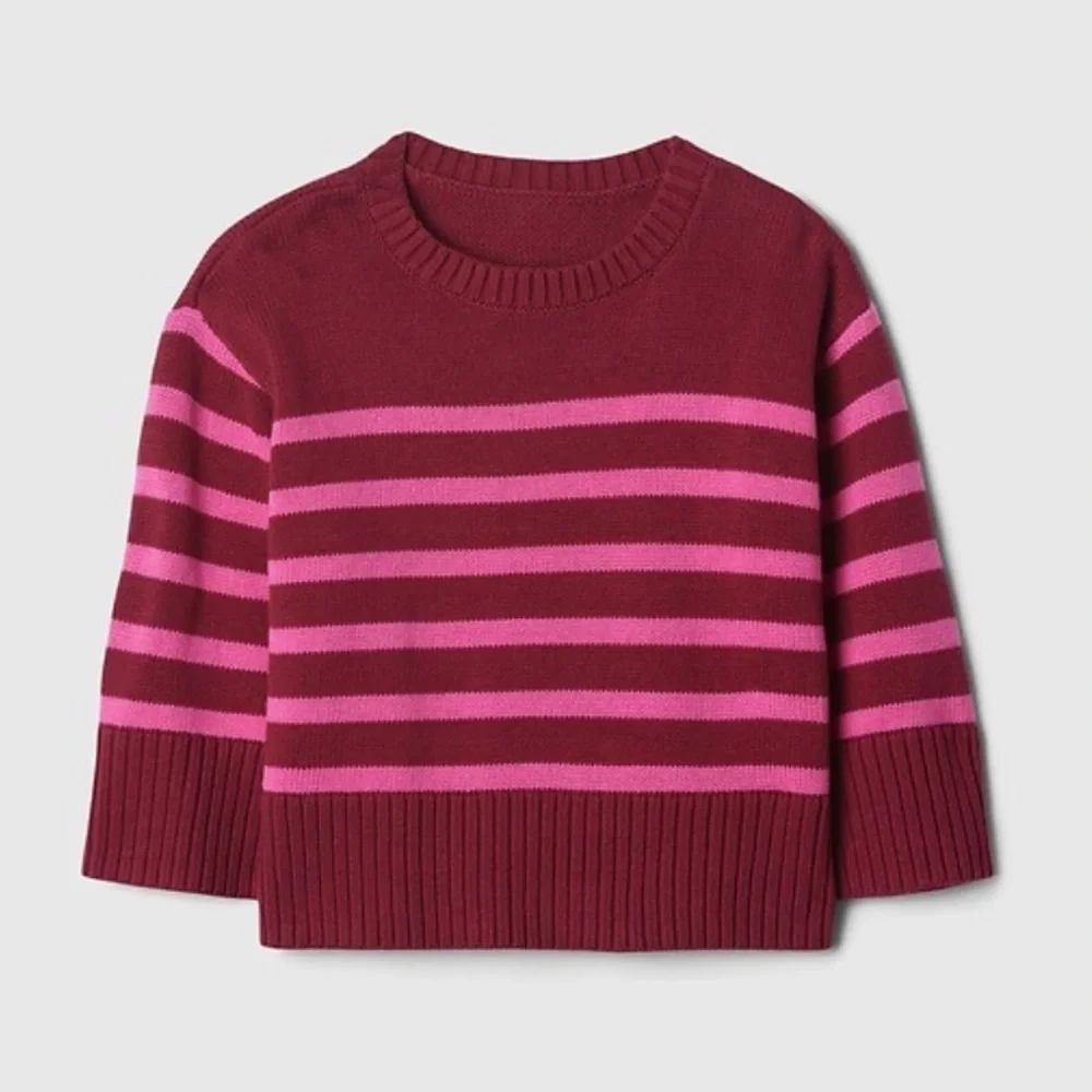 babyGap Split-Hem Crewneck Sweater